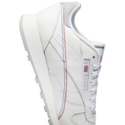 Reebok Men's Classic Leather In Ftwr White/Vector Blue 5 Reebok Men's Classic Leather In Ftwr White/Vector Blue -sorel shop gy1520 7 footwear photography detail view 1 white 1100x