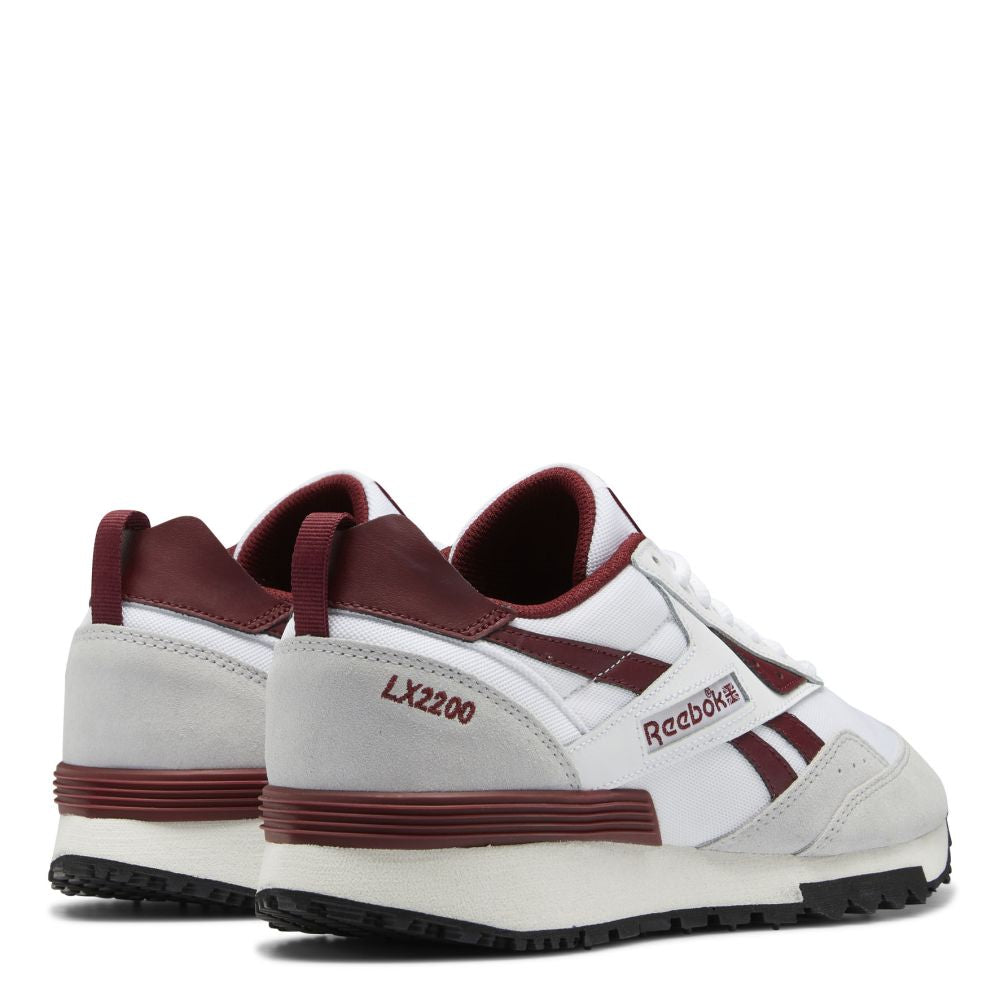Reebok Men's LX2200 in Ftwr White/Classic Burgundy/Pure Grey 2 Reebok Men's LX2200 In Ftwr White/Classic Burgundy/Pure Grey 2 -sorel shop gy1533
