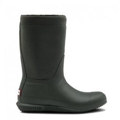 Hunter Women's Original Insulated Roll Top Sherpa Boots In Dark Olive