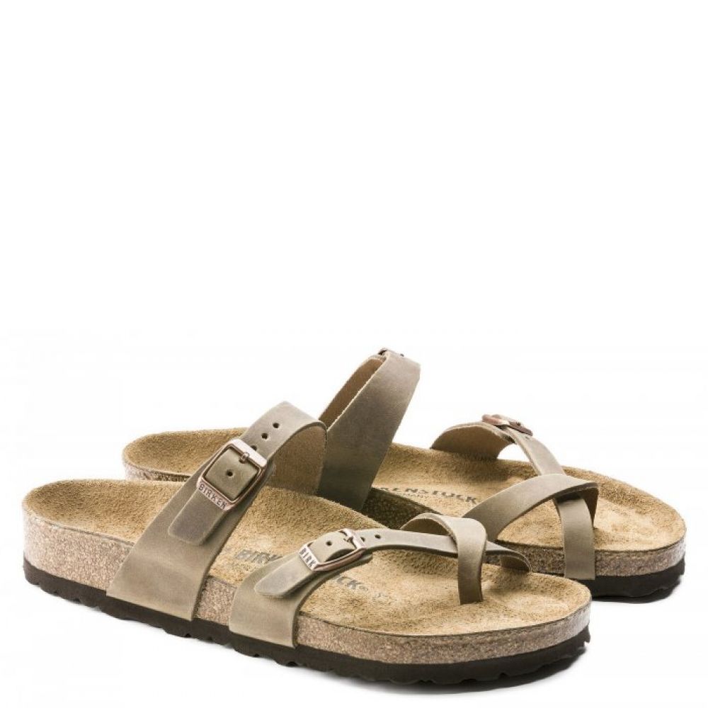 Birkenstock Women's Mayari Oiled Leather In Tobacco Brown 4 Birkenstock Women's Mayari Oiled Leather In Tobacco Brown - Image 2