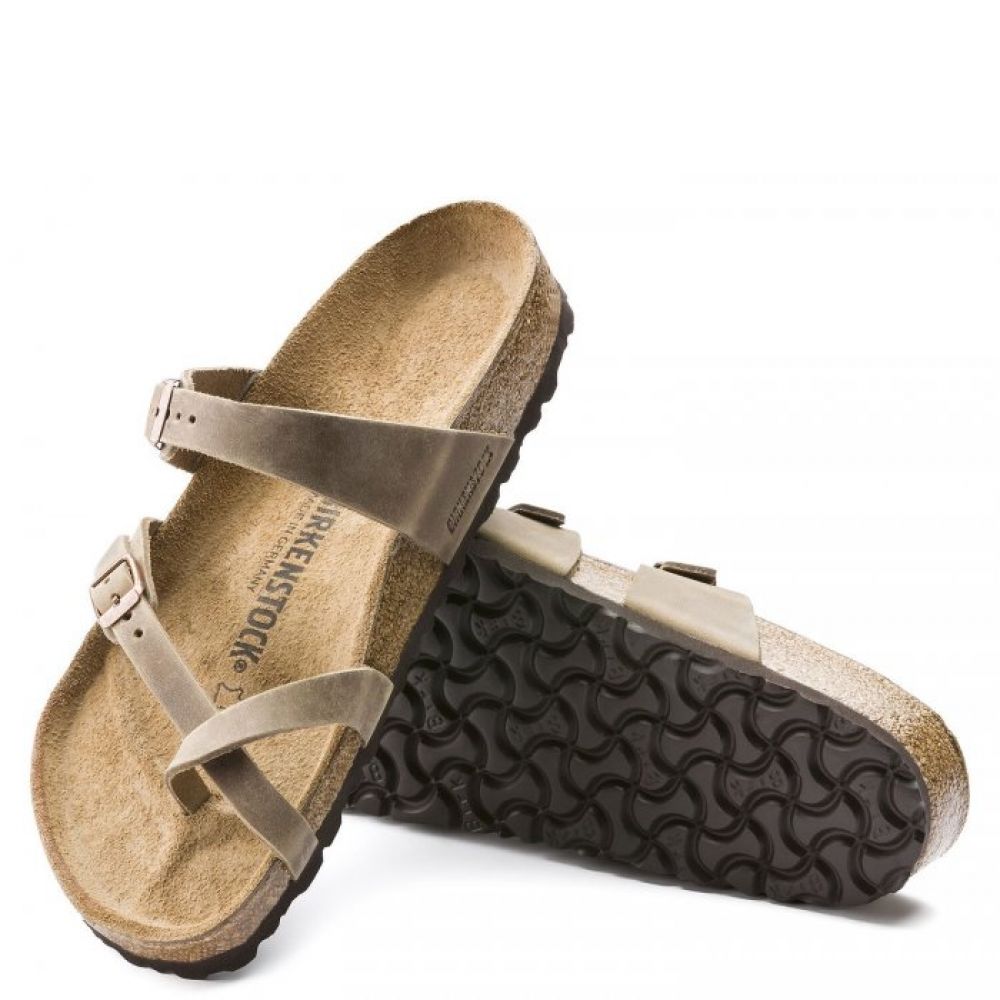 Birkenstock Women's Mayari Oiled Leather In Tobacco Brown 6 Birkenstock Women's Mayari Oiled Leather In Tobacco Brown - Image 4