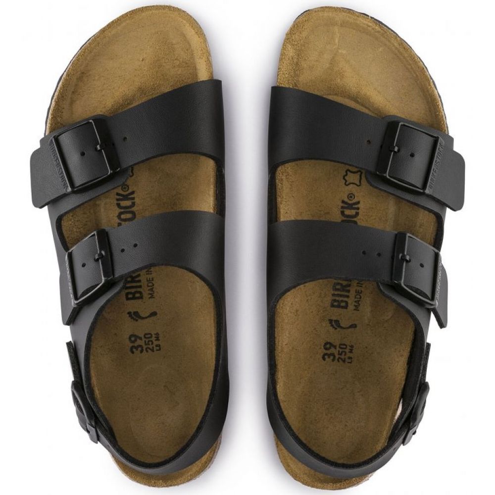 Birkenstock Milano Birko-Flor In Black 5 Birkenstock Milano Birko-Flor In Black - Image 3