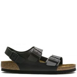 Birkenstock Milano Birko-Flor In Black