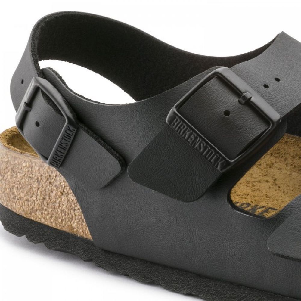 Birkenstock Milano Birko-Flor In Black 8 Birkenstock Milano Birko-Flor In Black - Image 6