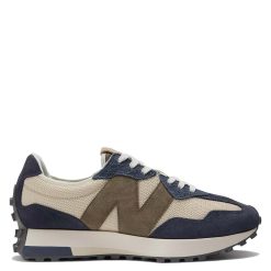 New Balance Men's 327 In Beige With NB Navy