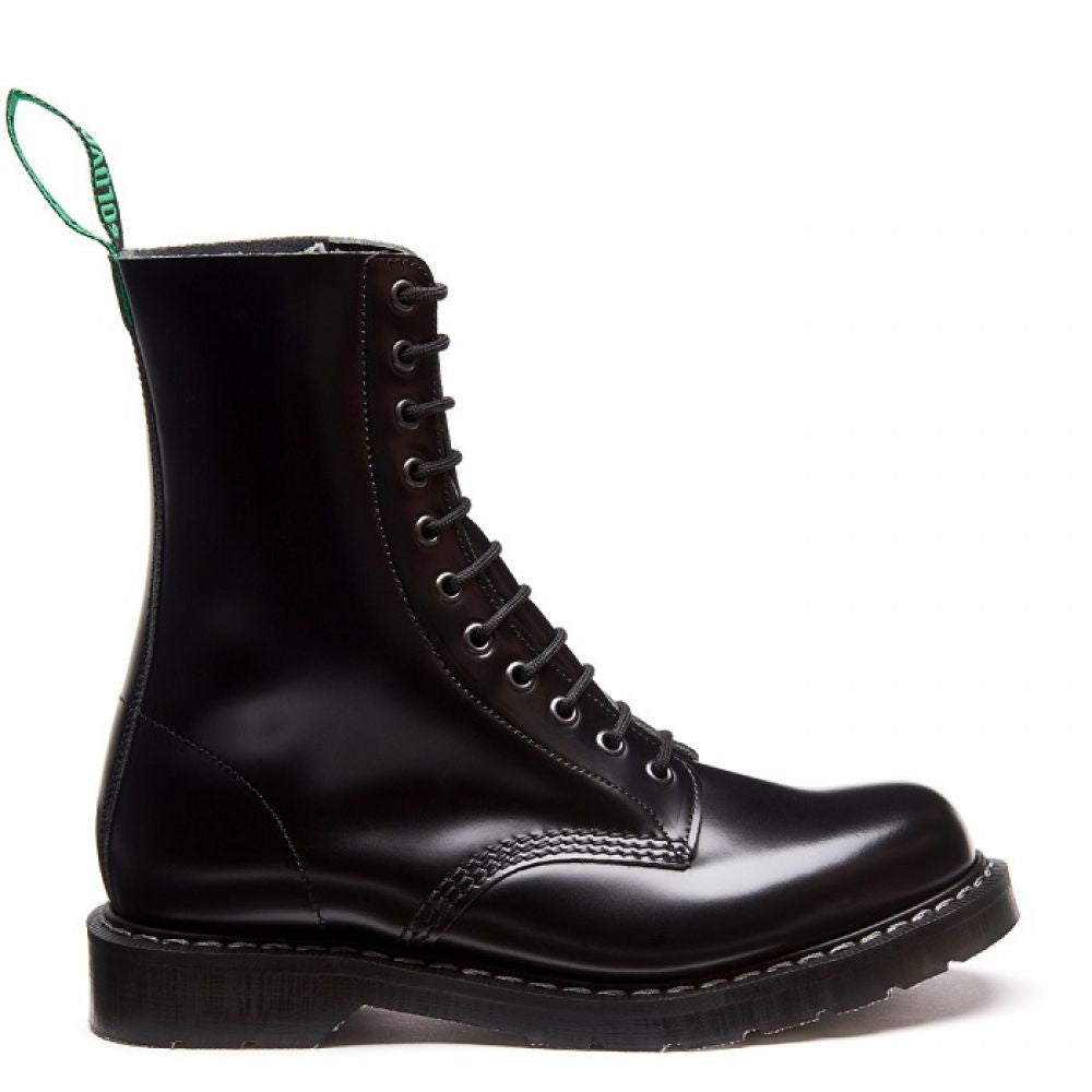 Solovair 11 Eye Derby Boot in Black Hi-Shine Solovair 11 Eye Derby Boot In Black Hi-Shine -sorel shop s11981bkg 106