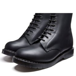 Solovair 8 Eye Derby Boot In Black Greasy -sorel shop s8551bgg 105 3 1100x