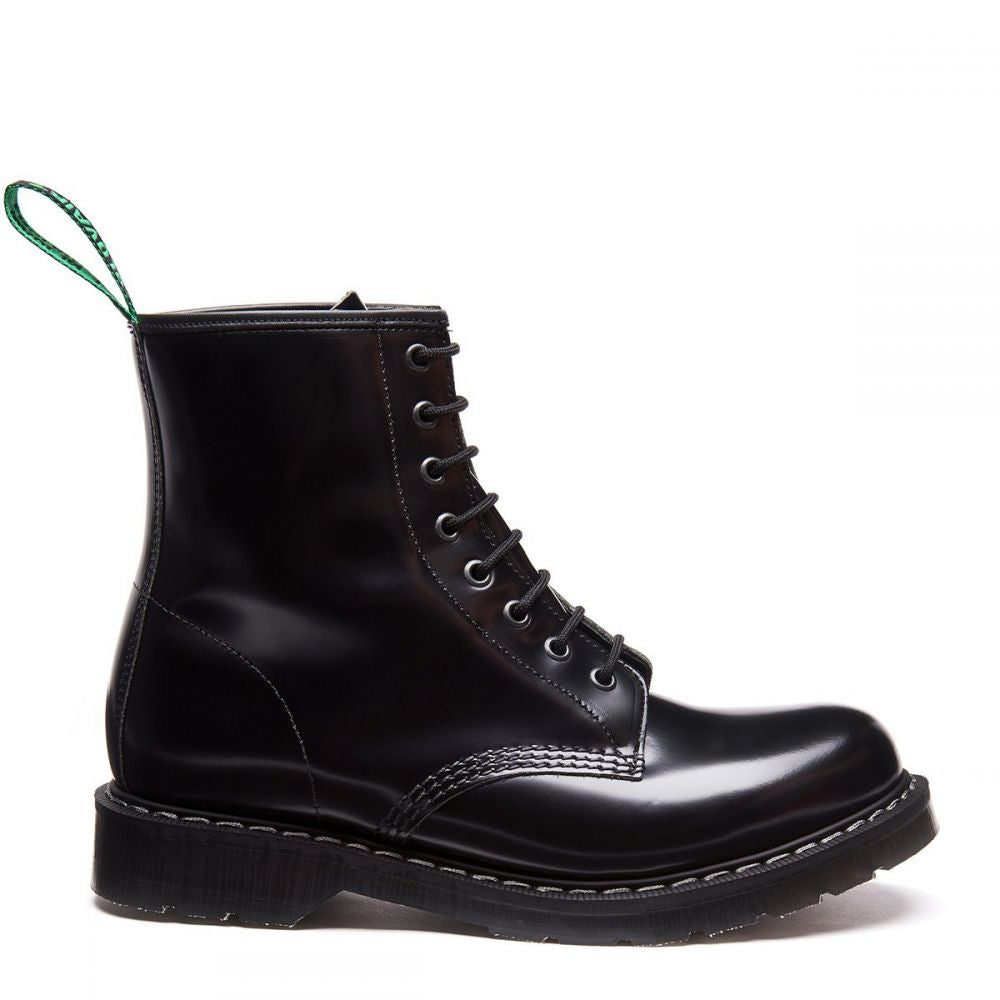 Solovair 8 Eye Derby Boot in Black Hi-Shine Solovair 8 Eye Derby Boot In Black Hi-Shine -sorel shop s8551bkg 103