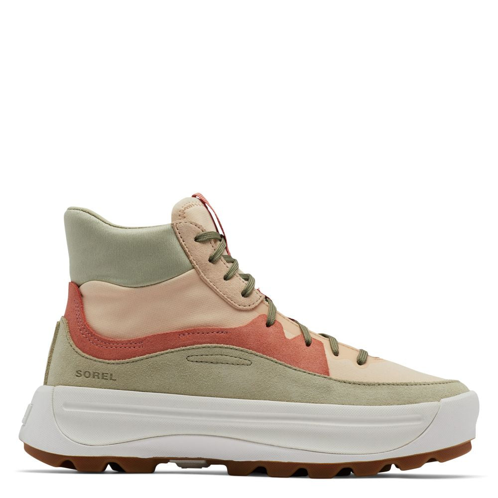 Sorel Women's ONA 530 Mid Sneaker In Nova Sand/Paradox Pink 3 Sorel Women's ONA 530 Mid Sneaker In Nova Sand/Paradox Pink