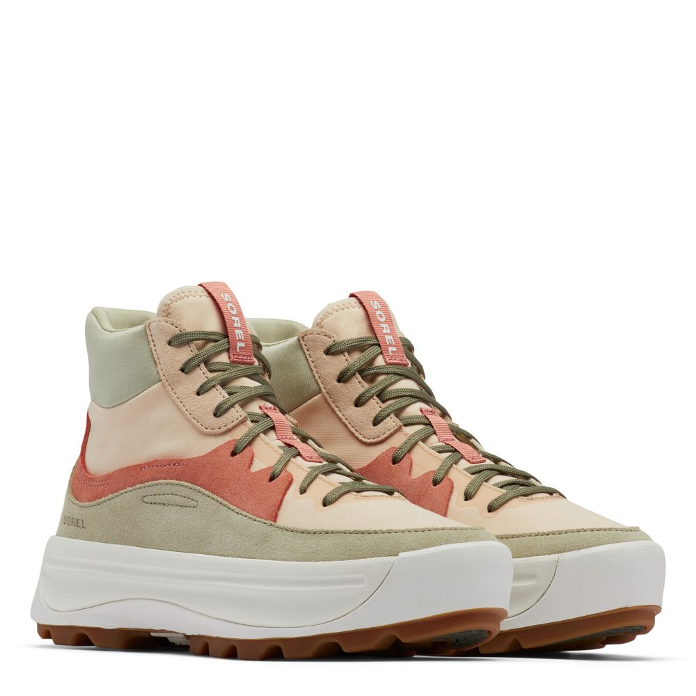 Sorel Women's ONA 530 Mid Sneaker In Nova Sand/Paradox Pink 4 Sorel Women's ONA 530 Mid Sneaker In Nova Sand/Paradox Pink - Image 2