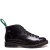 Solovair Monkey Boot In Black Hi-Shine