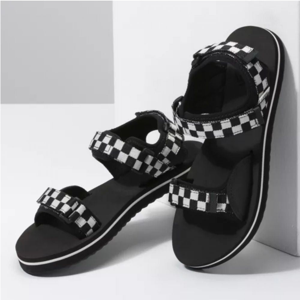Vans Women's Checkerboard Tri-Lock In Black/White 4 Vans Women's Checkerboard Tri-Lock In Black/White - Image 2