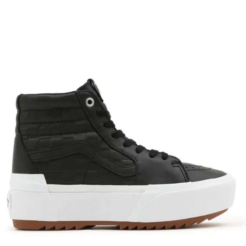 Vans Women's Emboss Check Sk8-Hi Stacked in Black/True White Vans Women's Emboss Check Sk8-Hi Stacked In Black/True White -sorel shop vn 0a4btwa5s 4172