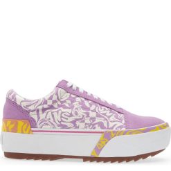 Vans Women's Wavy Old Skool Stacked In Daze Sheer Lilac
