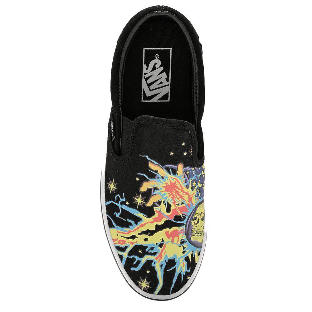 Vans Men's Glow Wizard Classic Slip-On in Black/White Vans Men's Glow Wizard Classic Slip-On In Black/White -sorel shop vn 0a7q5dbzw 4302