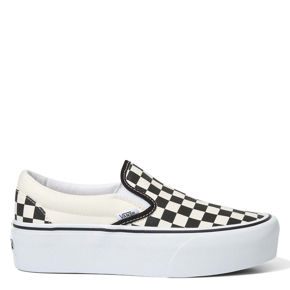 Vans Women's Classic Slip-On Stackform In Checkerboard 3 Vans Women's Classic Slip-On Stackform In Checkerboard